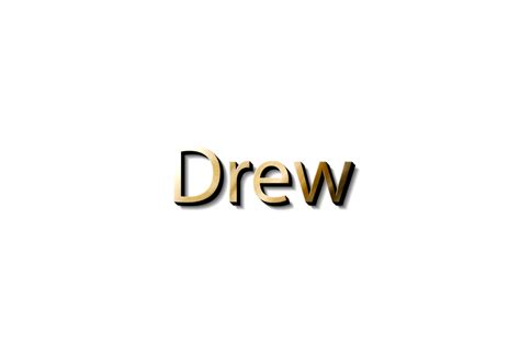 DREW NAME 3D 15079608 PNG