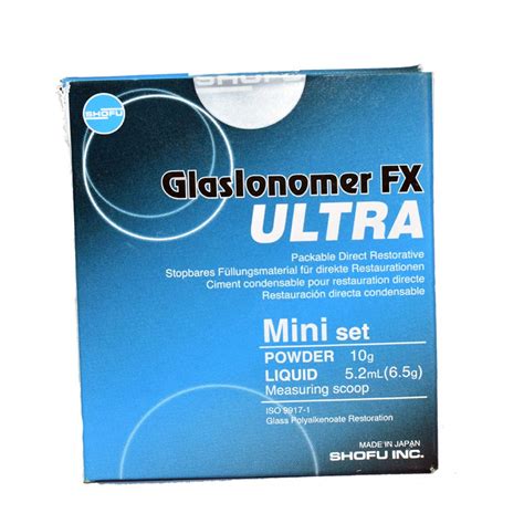 Shofu GlasIonomer FX Ultra Mini Kit Dental Glass Ionomer Restorative M ...