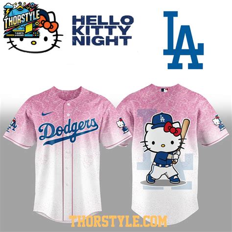 Los Angeles Dodgers Hello Kitty Night 2025 Be One Team Baseball Jersey ...