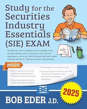 Study for the Securities Industry Essentials (SIE) Exam eBook : Eder ...