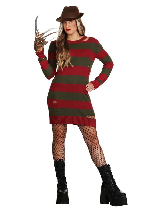 Women's Distressed Nightmare on Elm Street Sweater Dress | Freddy ...