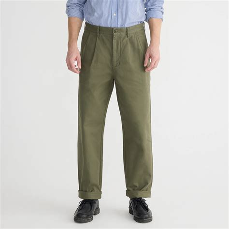 J.Crew: Classic Double-pleated Chino Pant For Men