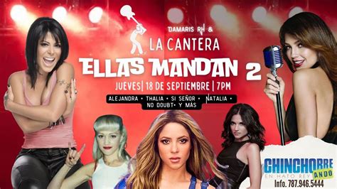 Jueves: Ellas Mandan 2 cantando Damaris RH, 67 Calle Bolivia, San Juan ...