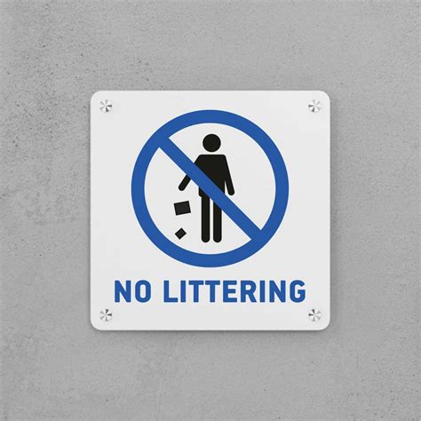 No Littering Sign – Housenama