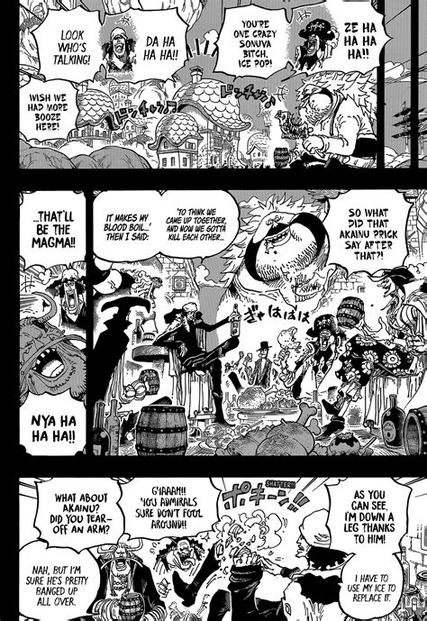 Garp vs Kuzan! Spoiler Manga One Piece 1081 - Dafunda.com