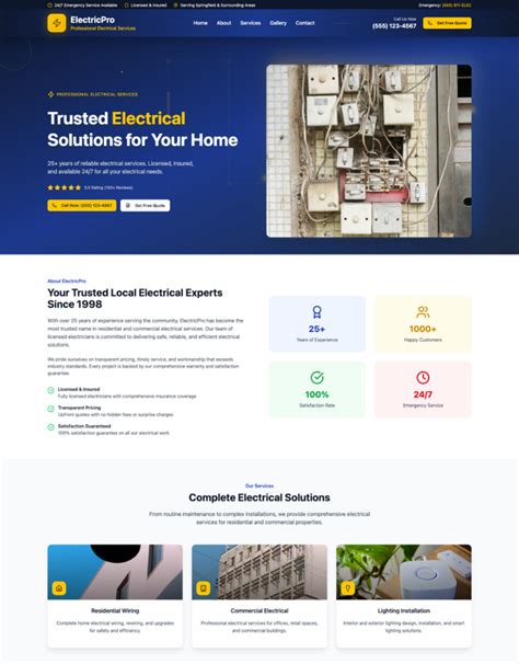Premium Voltmaster Wordpress Electrician Theme – Webnotick Themes