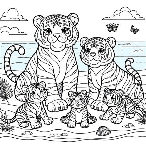 Wild Animals Animals – Beach - GoGo Coloring