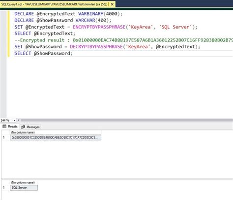 Image result for SQL Encryption Examples