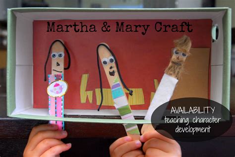 Mary & Martha Craft Teaches Availability | Mary and martha, Crafts ...