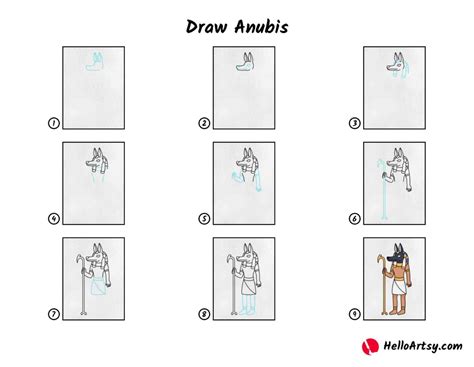 Image result for Draw Anubis Step by Step