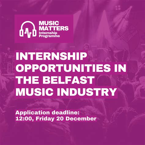 The Music Matters Internship Programme: Internship Opportunities in the ...