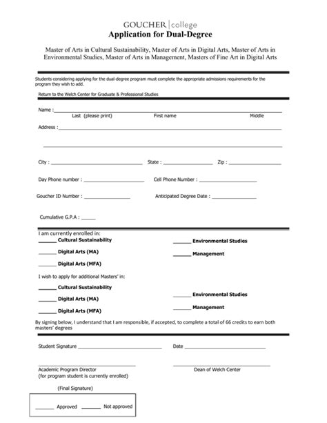 Image result for Application for Dual Master Program Examples