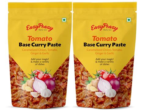 EasyPeasy - 2 x Tomato Base Curry Paste - 330g each (Pack of 2 ...