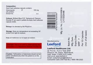 Itromed 100 Capsule: Uses, Side Effects, Price & Substitutes