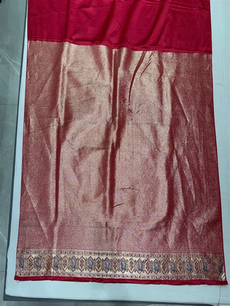 Classic Red Banarasi Saree – Chhabra 555