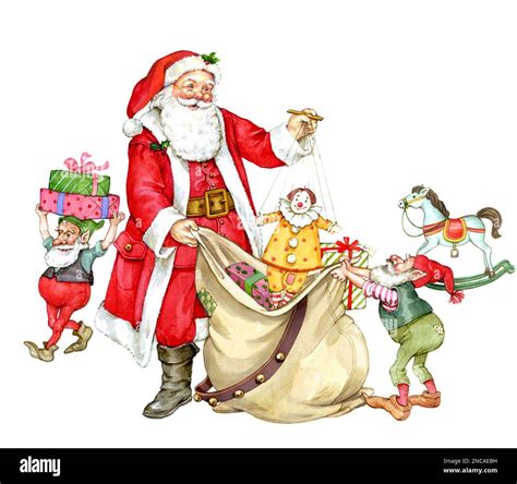 Hand santa claus in Cut Out Stock Images & Pictures - Alamy