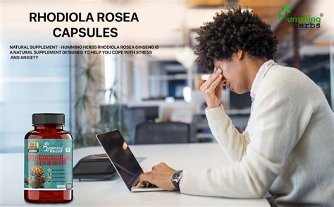 Humming Herbs Rhodiola Rosea | 4in1 | 90 Caps | 1900mg Eq | with Red ...