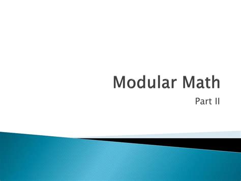 Image result for Modular Mathematics