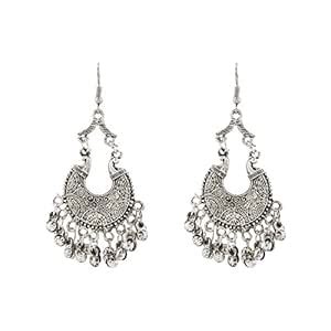 Shining Jewel - By Shivansh women's 925 Antique Silver Stylish Afghani ...