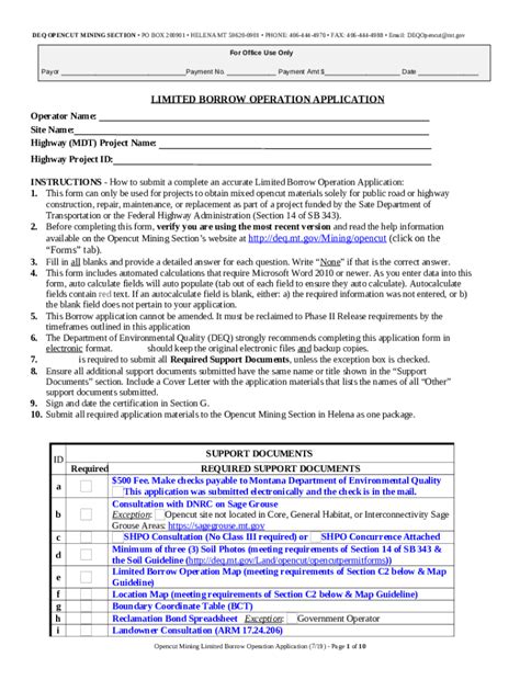 INSTRUCTION SHEET - deq.mt.gov - deq mt Doc Template | pdfFiller