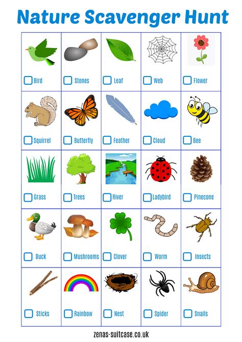 Free Nature Scavenger Hunt Printable Fun! - Printables for Everyone