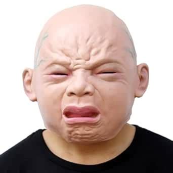 Buy CreepyParty Deluxe Halloween Cry Baby Latex Head Mask Online at Low ...