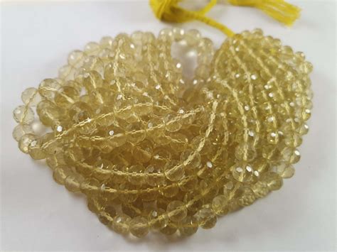 Order Lemon Quartz Concave Cut Round Ball Beads At Wholesale Price ...