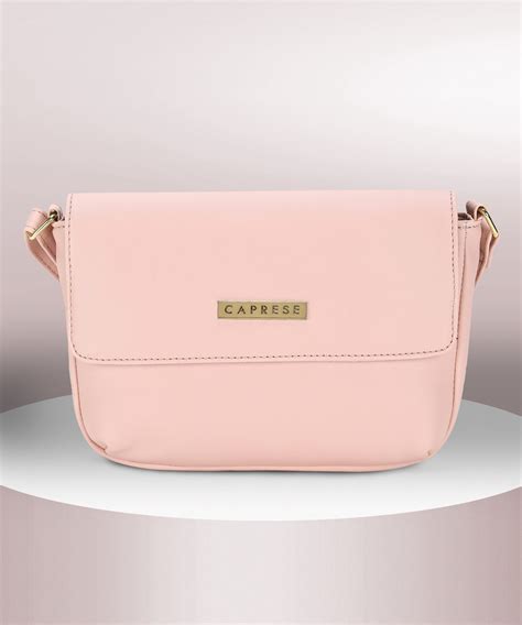 Caprese Pink Sling Bag Rohde Flap Sling Small Powder Pink Handbag ...