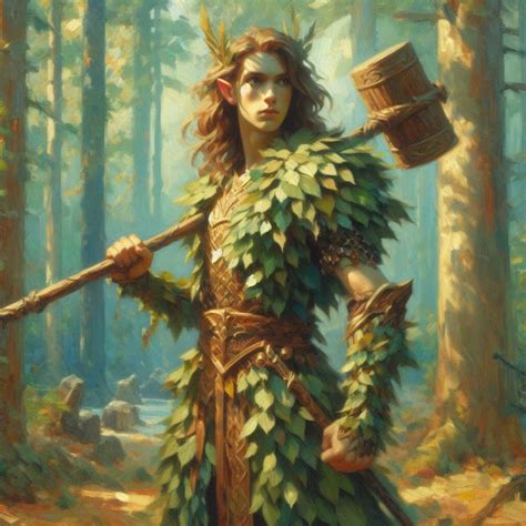 Silvanus the Oak Father, god of wild nature : r/dndai