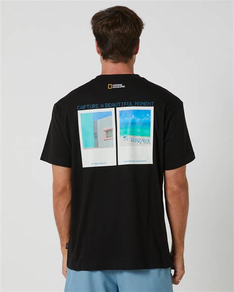 National Geographic Unisex Miami Beach Graphic T-Shirt - Black | SurfStitch