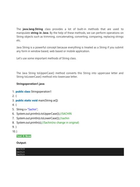 Java String Class Methods 的图像结果