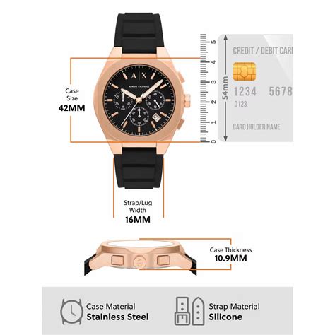 Armani Exchange Sync Quartz Black Dial Chronograph Analog Men's Watch ...