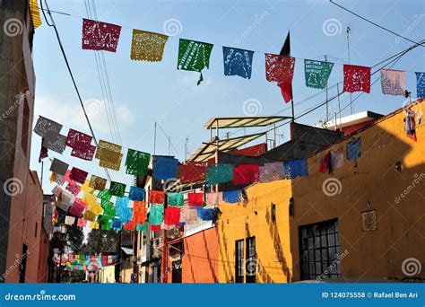 Traditional Mexican Houses in Mexico City Mexico Stock Photo - Image of ...