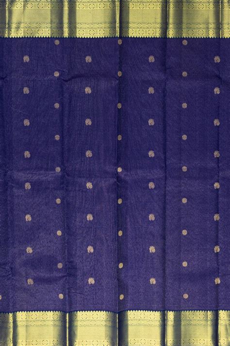 Rich Blue Kanjivaram Pure Silk Saree