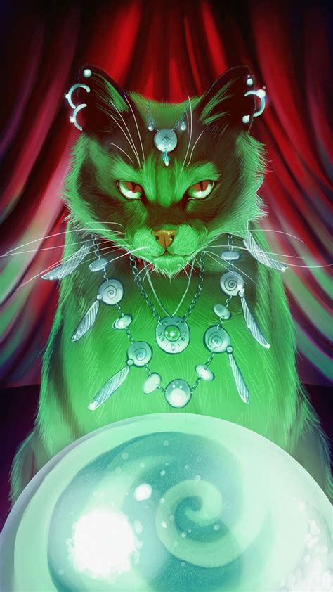 Download wallpaper 1080x1920 cat, magic, art, shaman samsung galaxy s4 ...