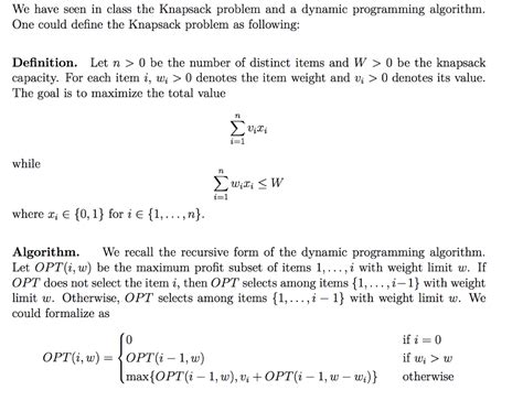 Image result for Knapsack Problem Algorithm