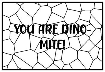 YOU ARE DINO-MITE!, Dinosaur Activity, Back to School Coloring Pages ...
