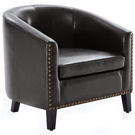 Buy BELLEZEAccent Barrel Chair, Modern Tub Club Chair Upholstered ...