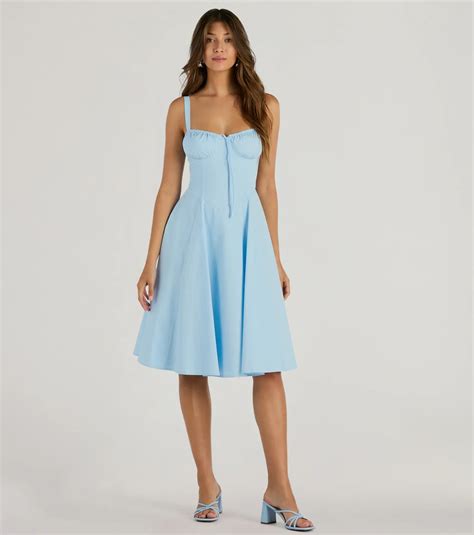 Light Blue A Line Dresses & Windsor