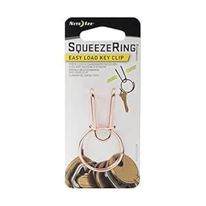 Nite Ize SqueezeRing, Easy Load Key Clip, Squeeze to Load Split Ring ...