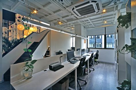 办公室装修挑高空间布局设计-办公室设计方案