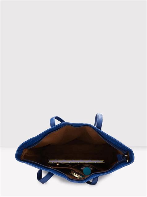 Buy Caprese Westwood Croco Tote Medium Navy @ Rs.960 | Caprese Bags