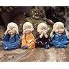 Buy The Craft Store Polyresin Miniature Cute Buddha Monk Figurines ...