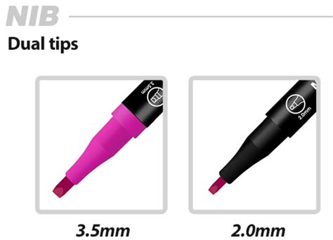 Mungyo Calligraphy Twin Chisel tip Markers (Set of 12) — Mango