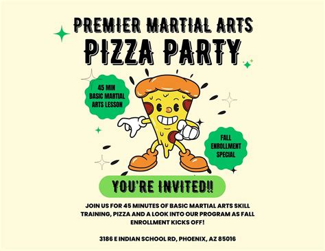 PMA Arcadia Pizza Party & Fall Enrollment, Premier Martial Arts Arcadia ...