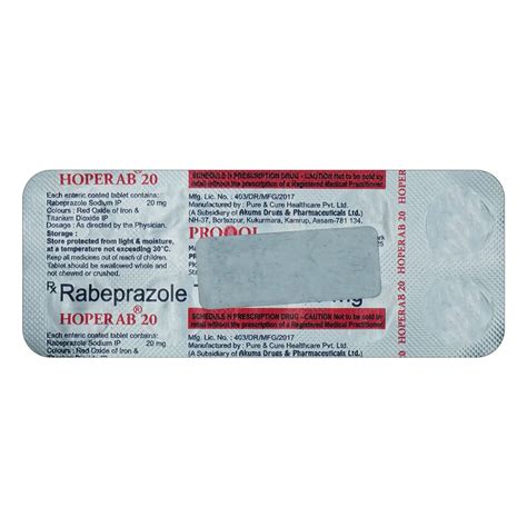 HOPERAB 20MG - Strip of 10 Tablets : Amazon.in: Health & Personal Care