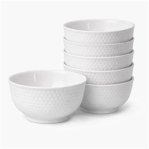 Buy HOMESAKE Set of 6 Porcelain Ice Cream Bowls - 236ml from Homesake ...