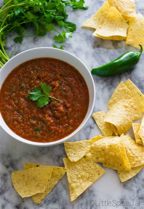 Restaurant Style Fire Roasted Salsa | Little Spice Jar