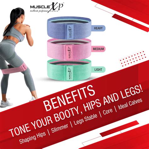 DrFitness+ Hip Loop Fabric Resistance Band – MuscleXP