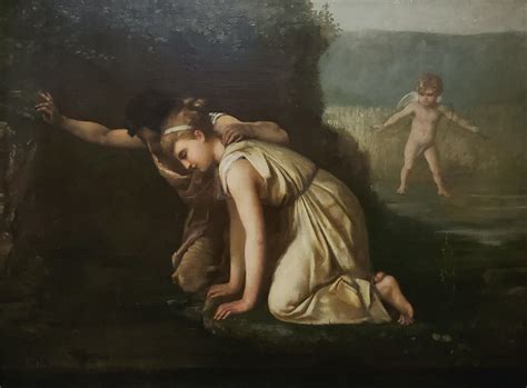 Unknown - Painting of Echo and Narcissus Staring Into Narcissus ...
